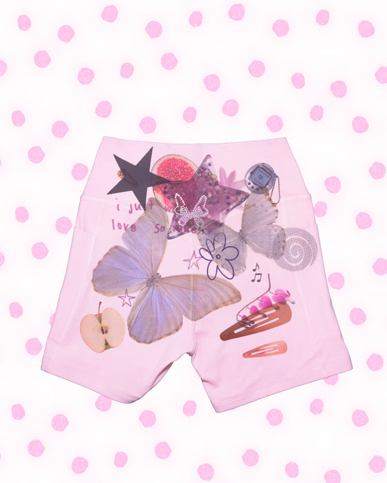 Pink Bike Shorts - Size Small
