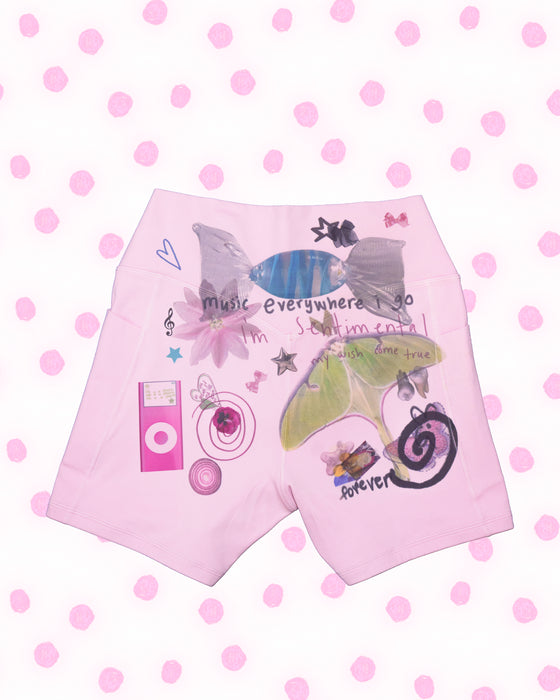 Pink Bike Shorts - Size Medium