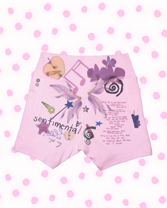 Pink Bike Shorts - Size Medium