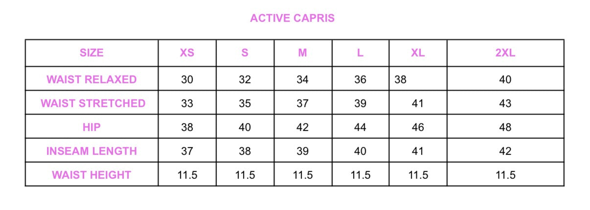 Capris Pre-Order