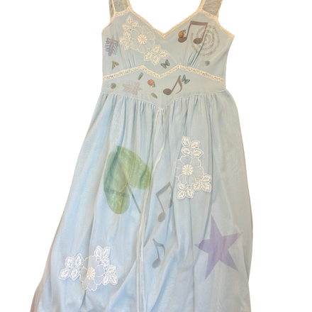 Collage Slip Dress M-L