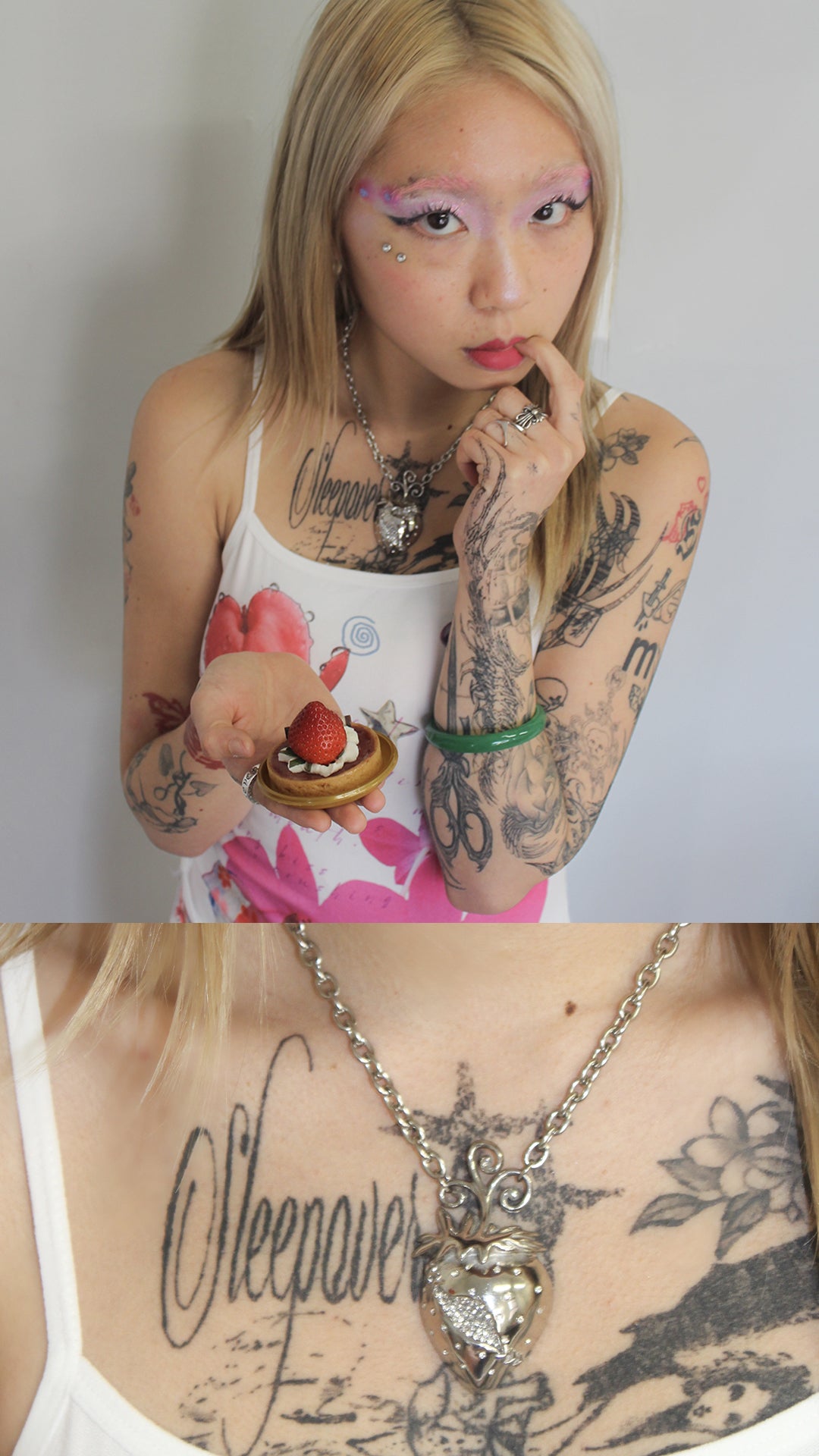 Strawberry & Apple Necklace Bundle