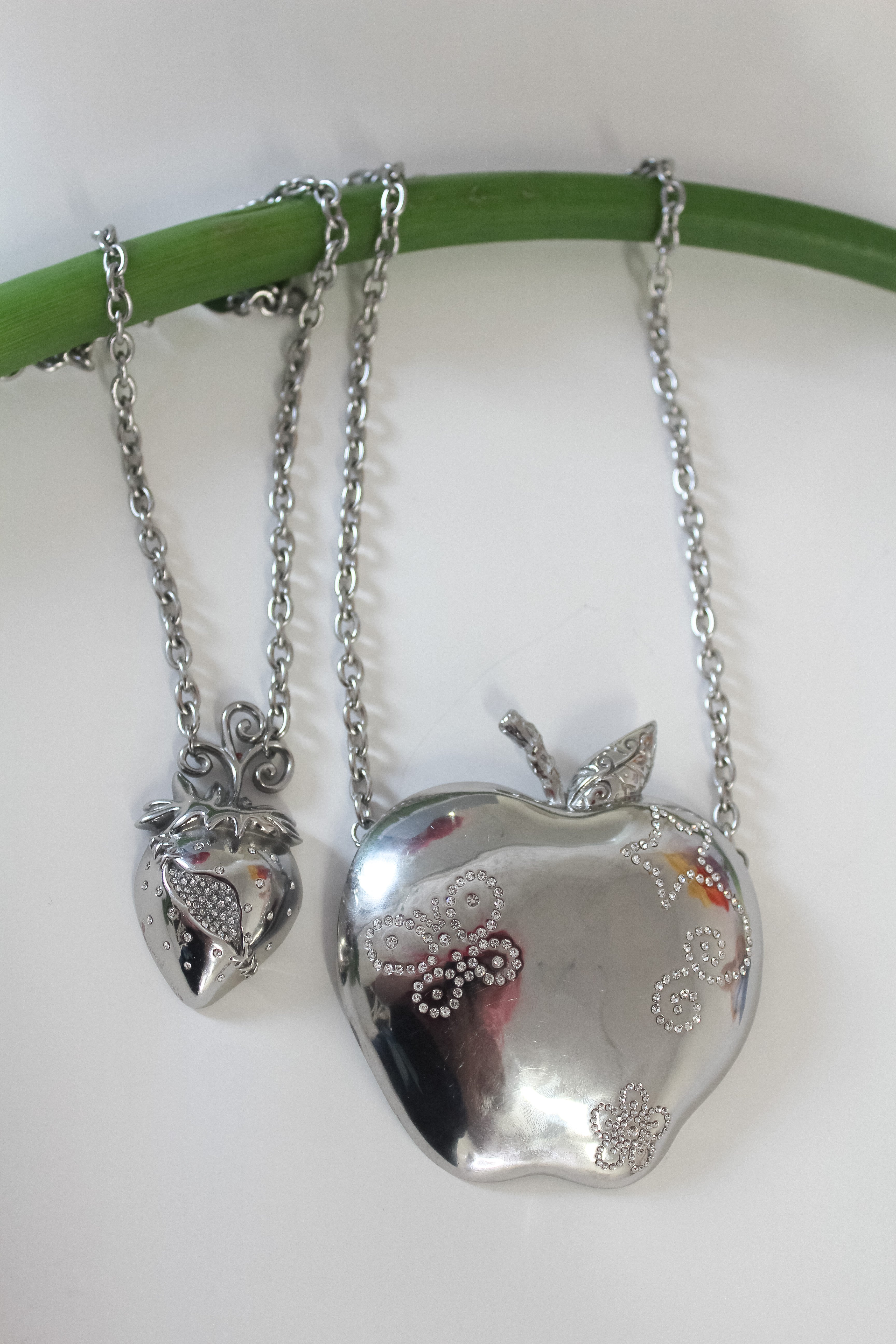 Strawberry & Apple Necklace Bundle