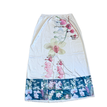 Orchid Satin Skirt