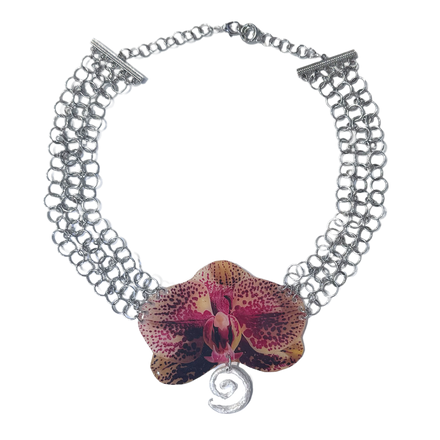 Orchid Spiral Necklace