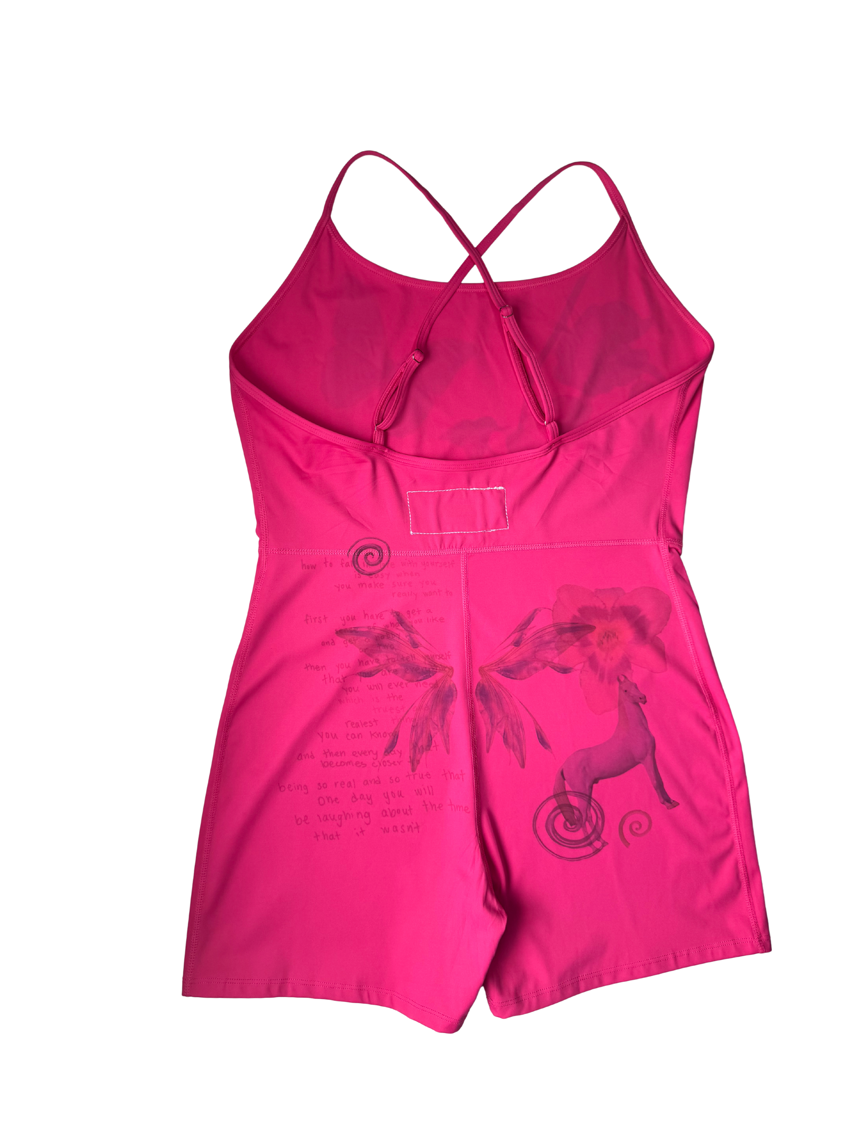 orchard*active pink sports romper xl