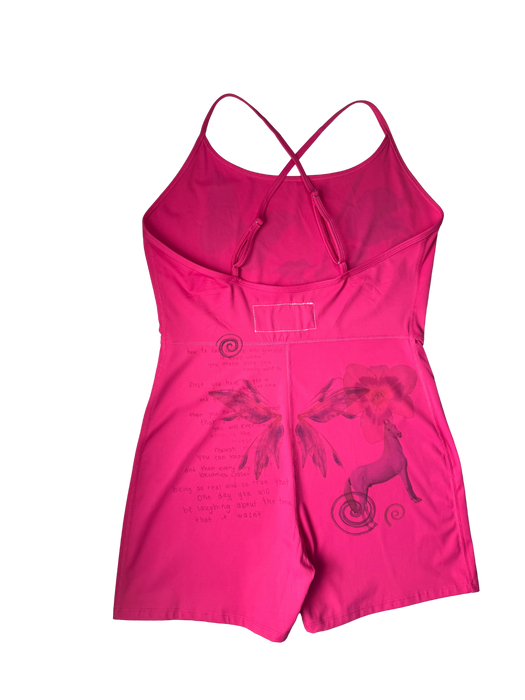orchard*active pink sports romper xl
