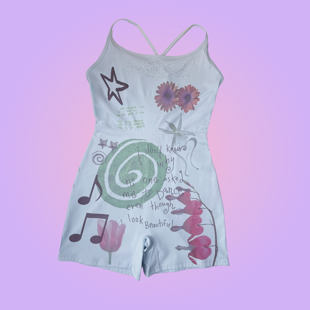 orchard*active blue sports romper m