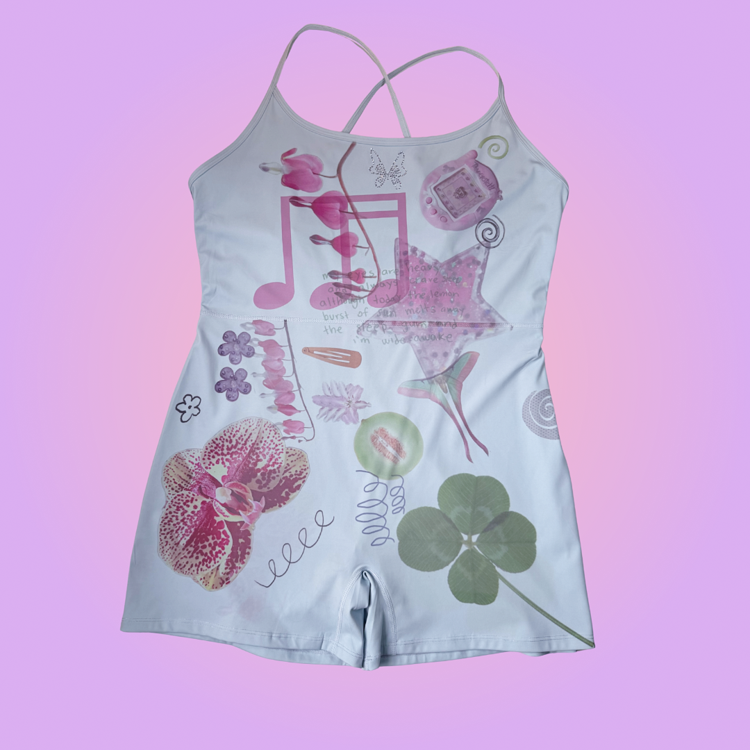 orchard*active blue sports romper 1XL