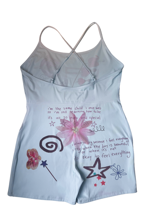 orchard*active blue sports romper 1XL