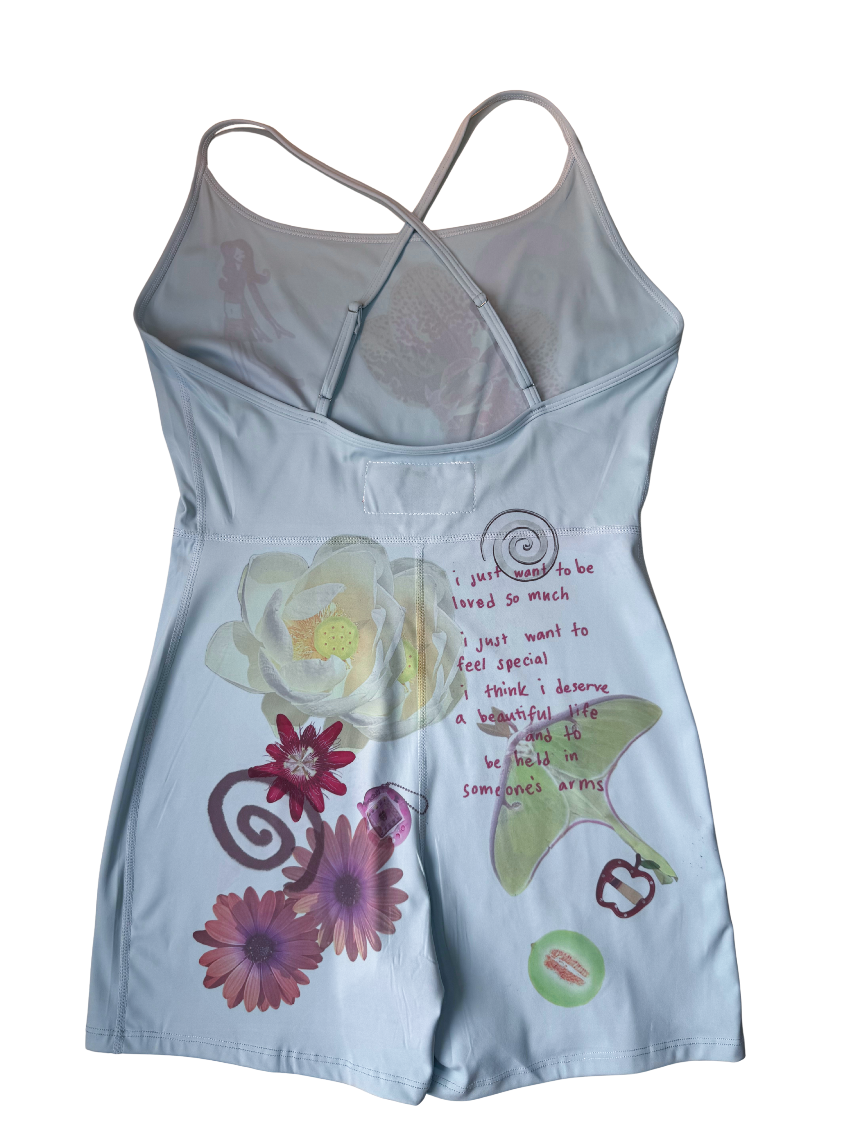 orchard*active blue sports romper xl