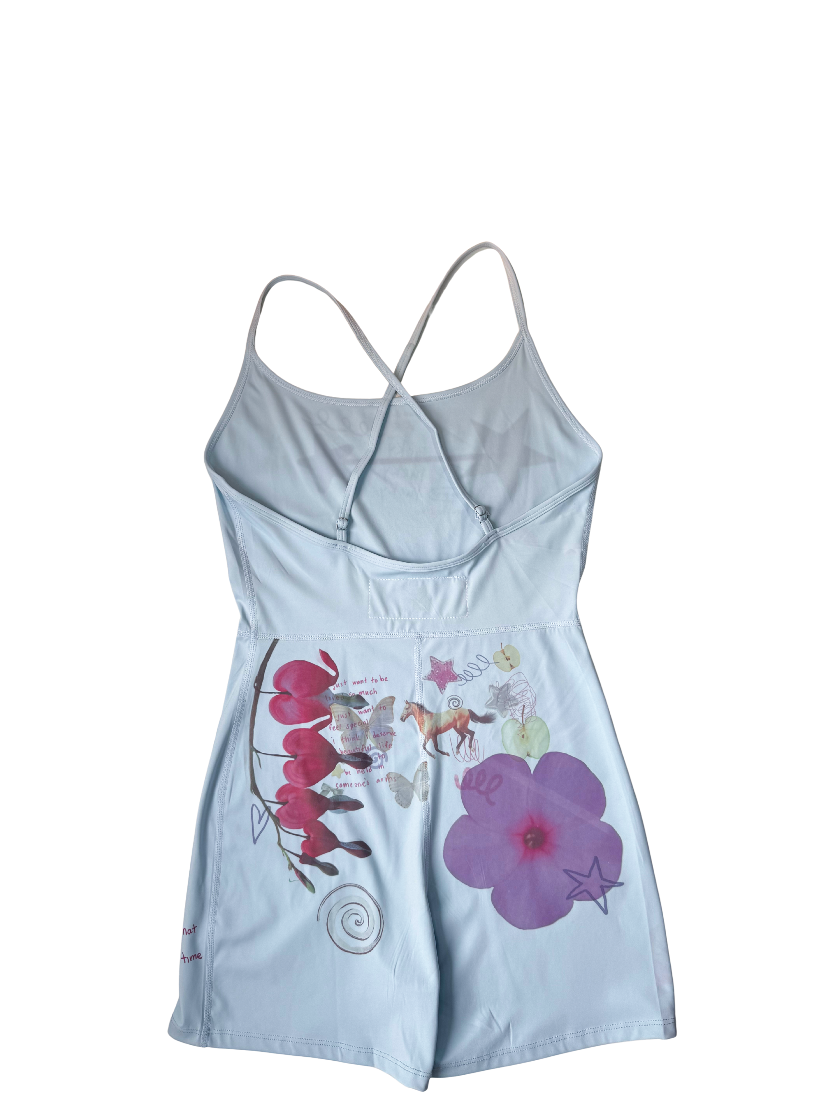 orchard*active blue sports romper l