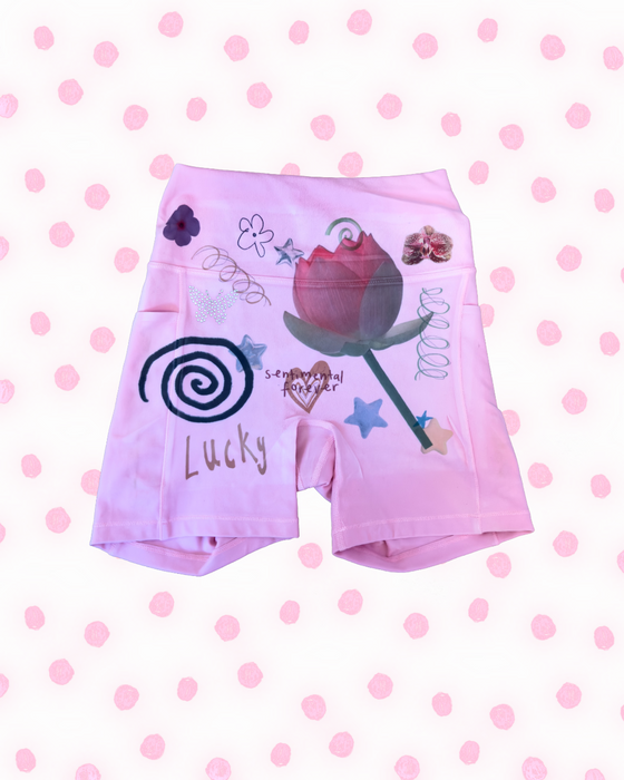 Pink Bike Shorts - Size Small