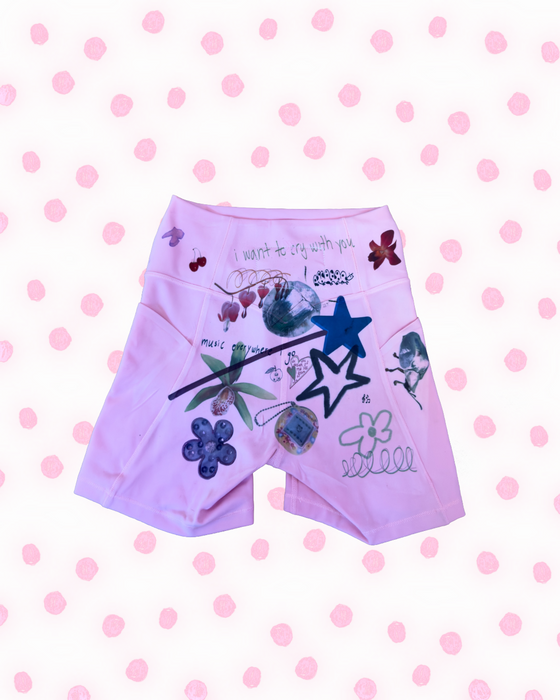 Pink Bike Shorts - Size Small