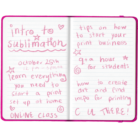 Introduction to Sublimation: Online Class 10/25