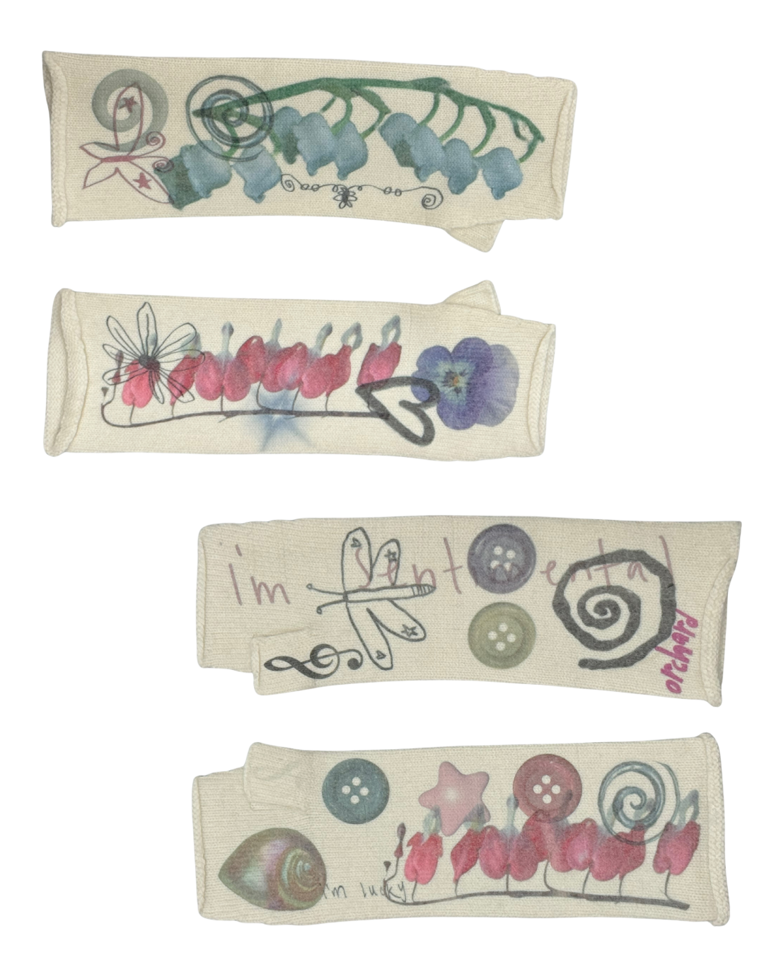 Collage Arm Warmers