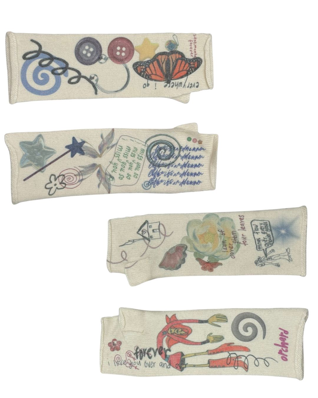 Collage Arm Warmers