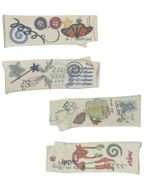 Collage Arm Warmers