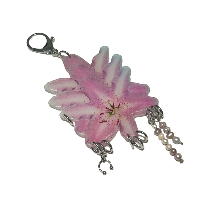 Triple Lily Keychain