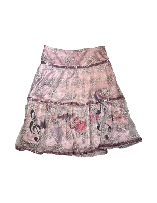 Glitter Mesh Skirt