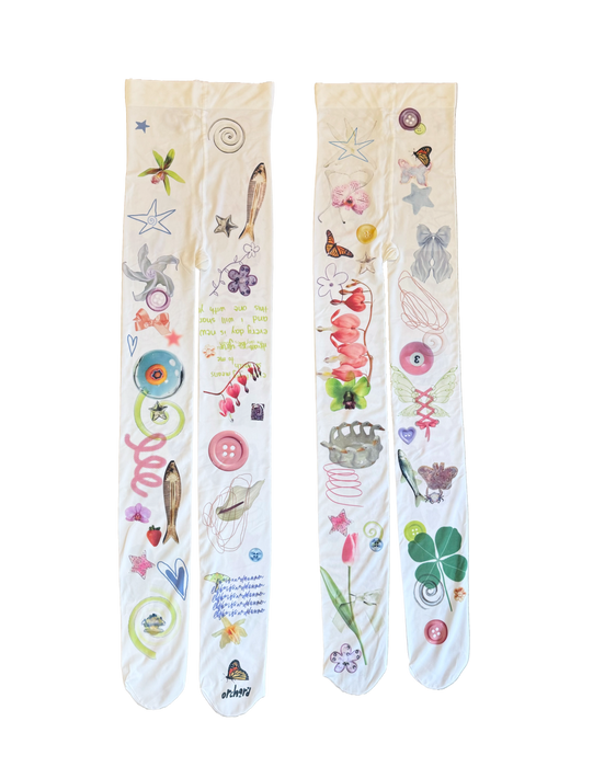 Collage Tights 7 (XL-XXXL)