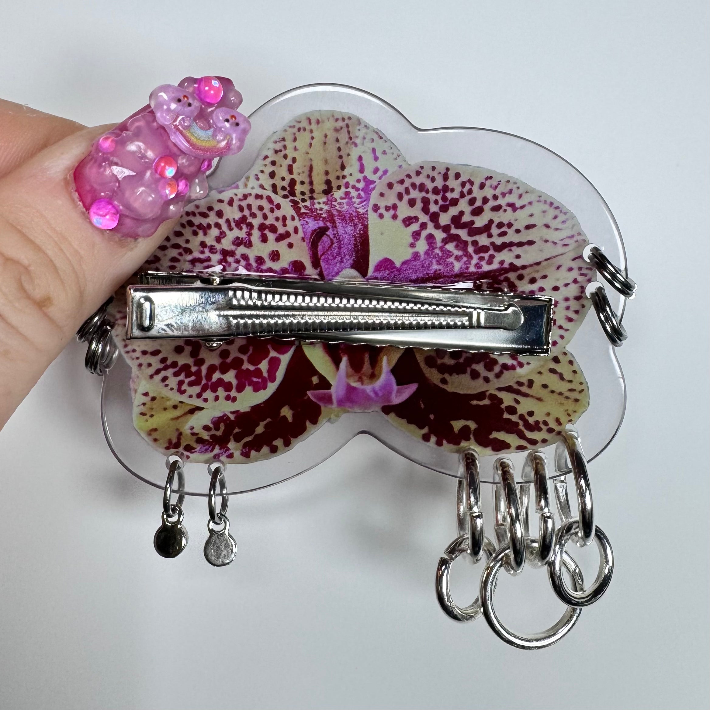 Pierced Orchid Hairclip 10