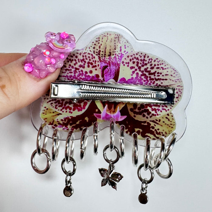 Pierced Orchid Hairclip 5
