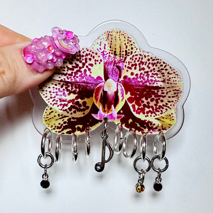 Pierced Orchid Hairclip 2