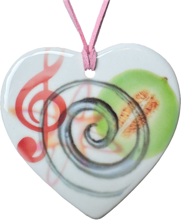 heart charm necklace o