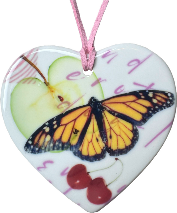 heart charm necklace k