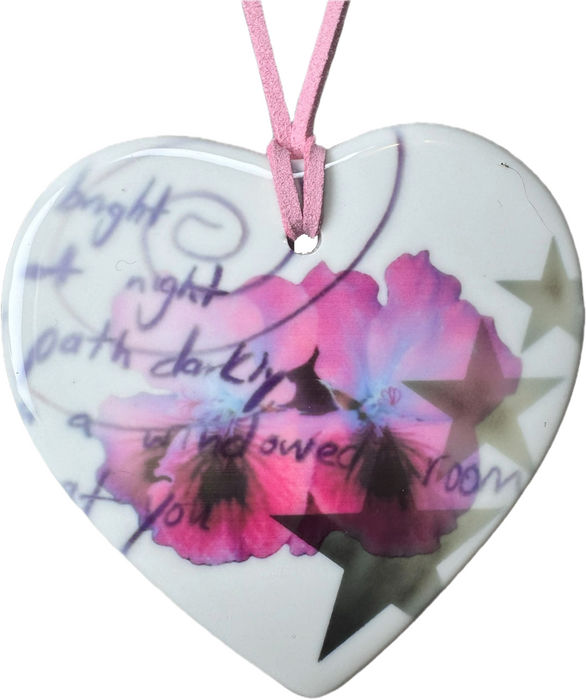 heart charm necklace f
