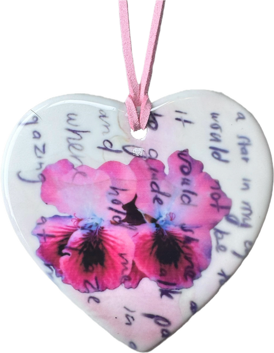 heart charm necklace b