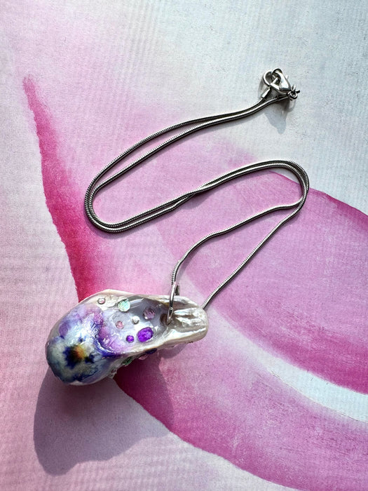 Picto Pansy Necklace