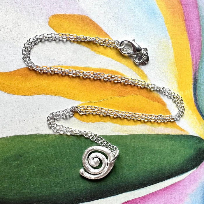 Spiral Silver Necklace