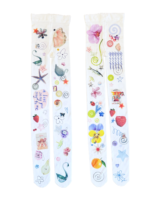 Collage Tights 2 (XS-M)