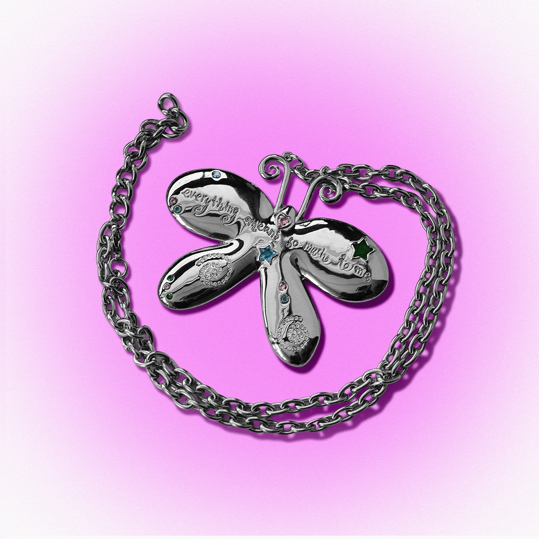 Everything Means So Much Butterfly Necklace