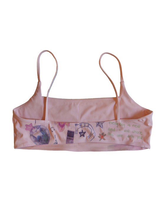 Pink Sports Bra - Size Large