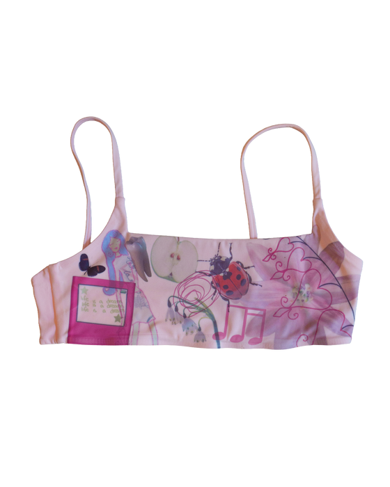 Pink Sports Bra - Size Large