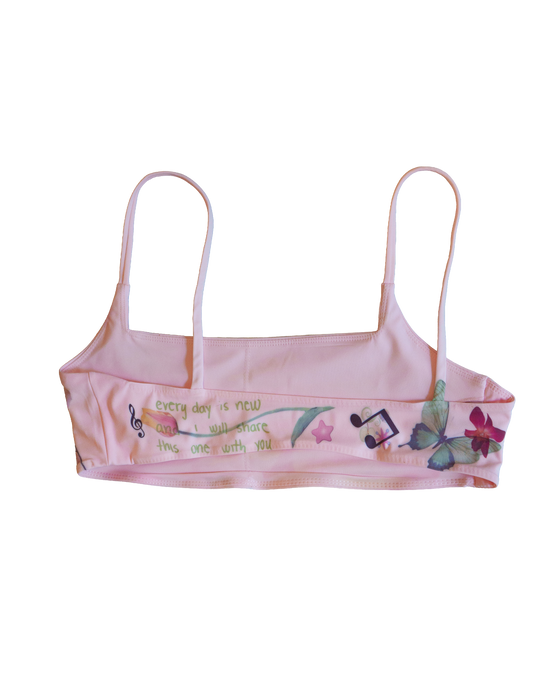 Pink Sports Bra - Size Large