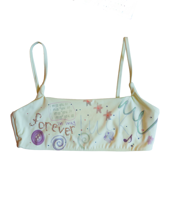 Green Sports Bra - Small
