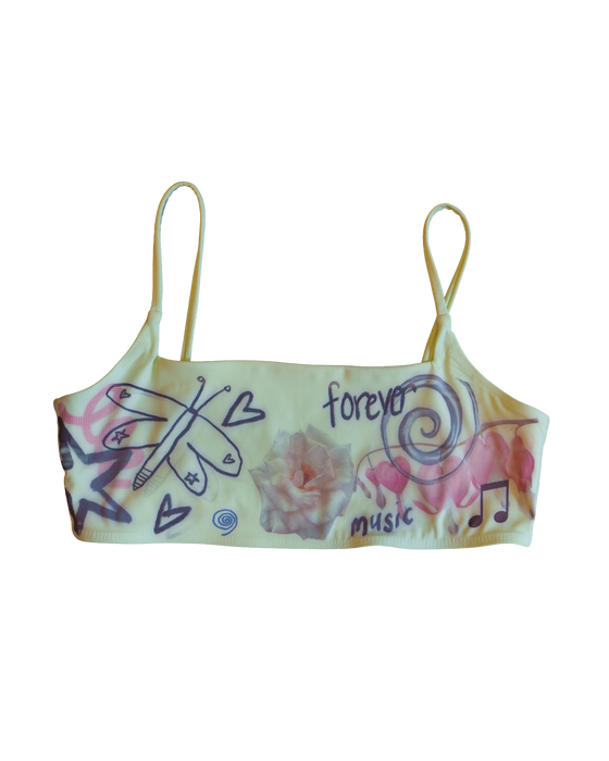 Green Sports Bra - Size Large