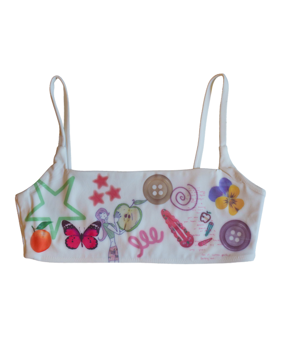 White Sports Bra - Size Small