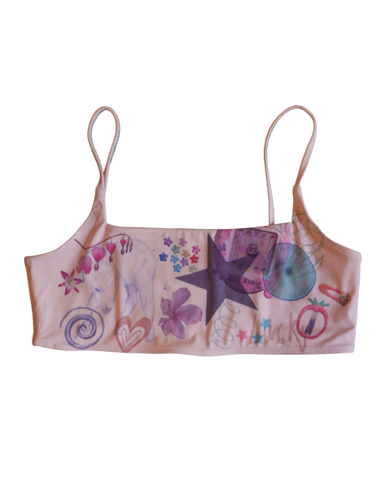 Pink Sports Bra - Size Large