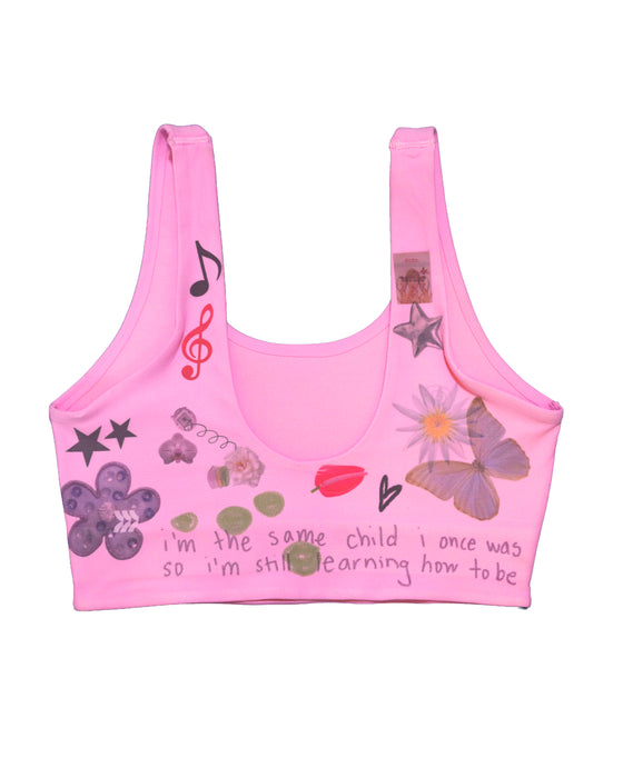 Pink Sports Bra - Size X-Small