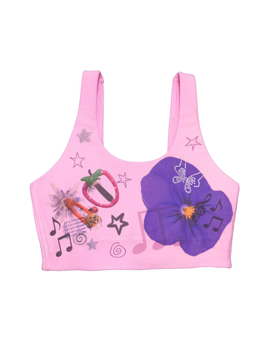 Pink Sports Bra - Size X-Small