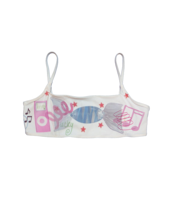 White Sports Bra - Size Medium