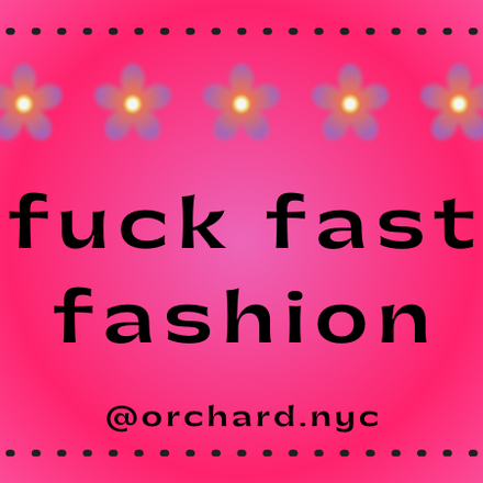 Fuck Fast Fashion Sticker